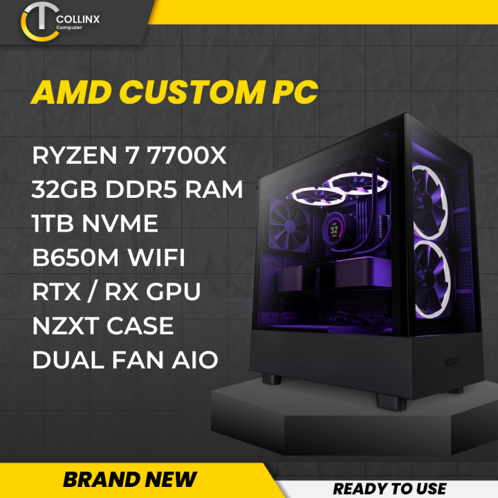 Gaming Pc Build Ultra Amd Ryzen 7 7700x 32gb Ram 1tb Nvme Ssd Gaming Pc Build Ultra Amd Ryzen 7 7700x 32gb Ram 1tb Nvme Ssd