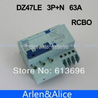DZ47LE 3P+N 63A 400V~ 50HZ/60HZ Residual current Circuit breaker with over current and Leakage protection RCBO Electrical Circuitry Parts