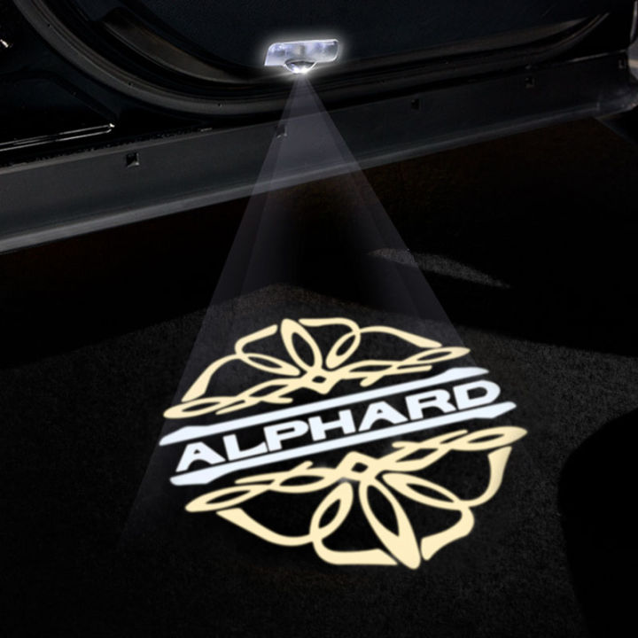 alphard-โลโก้โปรเจคเตอร์แสง-alphard-ผีเงาแสงประตูรถแสงสำหรับโตโยต้า-alphard-vellfire-3050โตโยต้าเท้าโคมไฟ