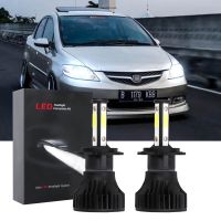 ชุดหลอดไฟหน้าฮาโลเจน LED 6000K สีขาว แบบเปลี่ยน สําหรับ Honda City (SEL) 4th Gen 2003-2012