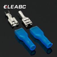 4.8mm Crimp Terminal 50 Female Spade Connector 50 Blue Case