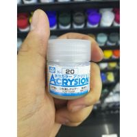 สีสูตรน้ำ Mr.Acrysion Color N20 FLAT CLEAR 10ml