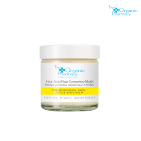 The Organic Pharmacy Four Acid Peel Corrective Mask 60ml - muslin cloth มาสก์ พร้อมผ้ามัสลิน มาสก์บำรุงผิวหน้า ผลัดเซลล์ผิว กระจ่างใส