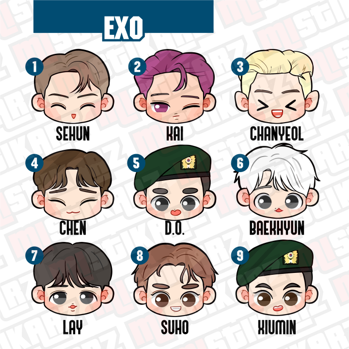KPOP EXO Waterproof Sticker Lazada PH