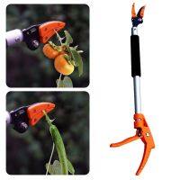 0.6-1M Tree Pruner Extra Long Telescopic Pruning Hold Bypass Pruner Max Cutting 1/2Inch Fruit Picker Tree Cutter Garden Tools