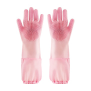 YIDEA HONGKONG Silicone Dishwashing Gloves With Cleaning Brush Reusable