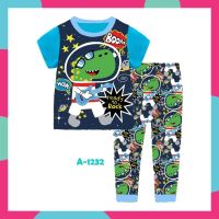 Ailubee Dino A1232 Baju Tidur ชุดนอนผ้าฝ้าย แฟชั่น สําหรับเด็ก