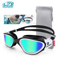 Swimming Glasses Adults Polarized Swim Goggles for Anti Fog/No Leak/Clear Wide Vision/UV Protection/Professional Pool Open Water Goggles