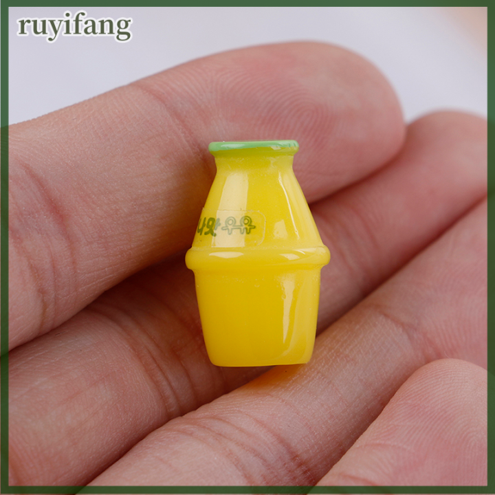 ruyifang-4pcs-dollhouse-miniature-toy-ขวดนมบ้านตกแต่งฉาก