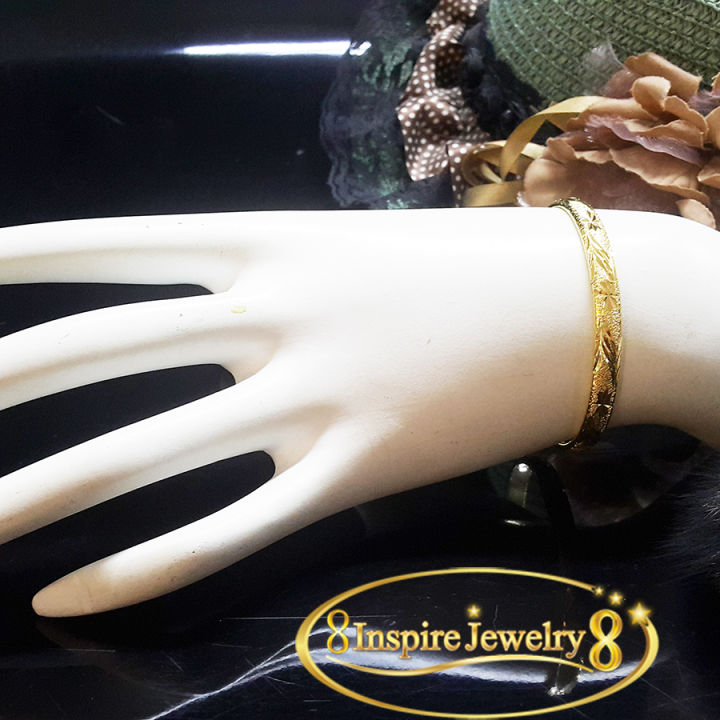 inspire-jewelry-สร้อยข้อมือทองลายไทยโบราณ-สวยงาม-ปราณีต-น้ำหนัก-4กรัม-งานทองไมครอน-ชุบเศษทองคำแท้-ยาว-17-5x0-5cm-18x0-5cm