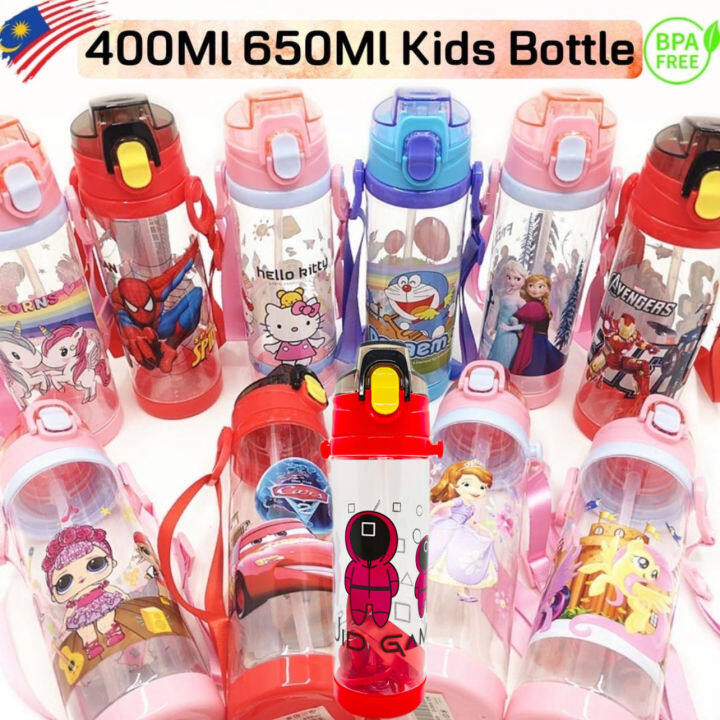 【Ready Stock】400ml 650ml Cartoon Botol Air Kanak-kanak Kids Water ...