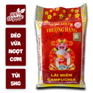 Gạo Lài Miên Campuchia dẻo vừa ngọt cơm túi 5kg