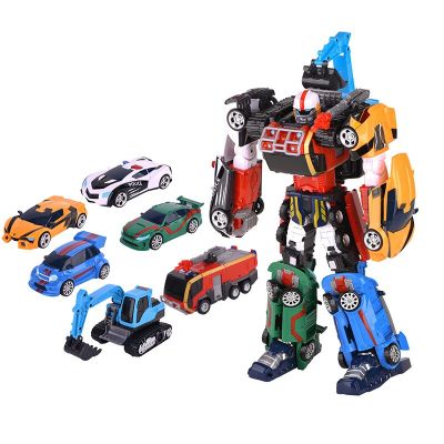6 IN 1 Enhanced Edition Magma Tobot Transformation Robot To Car Toys Korea Cartoon Brothers Anime Tobot Deformation Car Toy