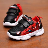 COD Fashion Breathable COD Marvel Shoes Kids Shoes Childrens Bottom Soft Boys Casual Hero Spiderman and Girls Sneakers Hollow Mesh