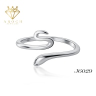 Nhẫn nữ hở freesizehợp với mọi kích cỡ ngón taybạc Ý s925 hình rắn nữ thiết kế thời trang J6029- AROCH Jewelry thumbnail