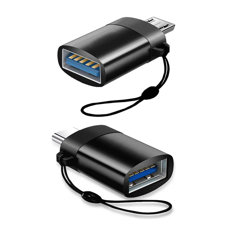 2 en 1 USB 3.0 Otg Adaptateur Type C Micro USB vers USB 3.0 Adaptateur  Câble Otg Convertisseur pour Gamepad Flash Disque Type-c Otg Câble USB