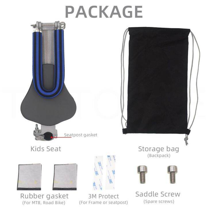 TWTOPSE Folding Bicycle Child Saddle Safety Seat For Brompton 3SIXTY