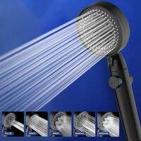 High-pressure Shower Head Strong Current 6 Modes Adjustment Water-saving One-key Stop Hand-held Shower Head Bathroom Accessories