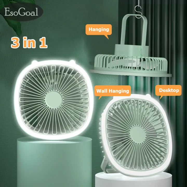 EsoGoal 3 IN 1 Electric Fan Wall Fan 180 Degree Foldable Telescopic Fan ...