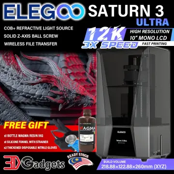 ELEGOO Mars 4 Ultra 9k 3D Printer with built-in WiFi connectivity and  4-point hassle-free leveling system - Smith3D Malaysia