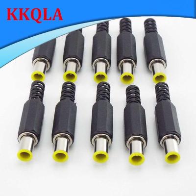 QKKQLA 10pcs 6.5mmx4.4mm DC male Power Connector plug Adapter with 1.3mm Pin connector Power Plug Male Welding Audio DIY