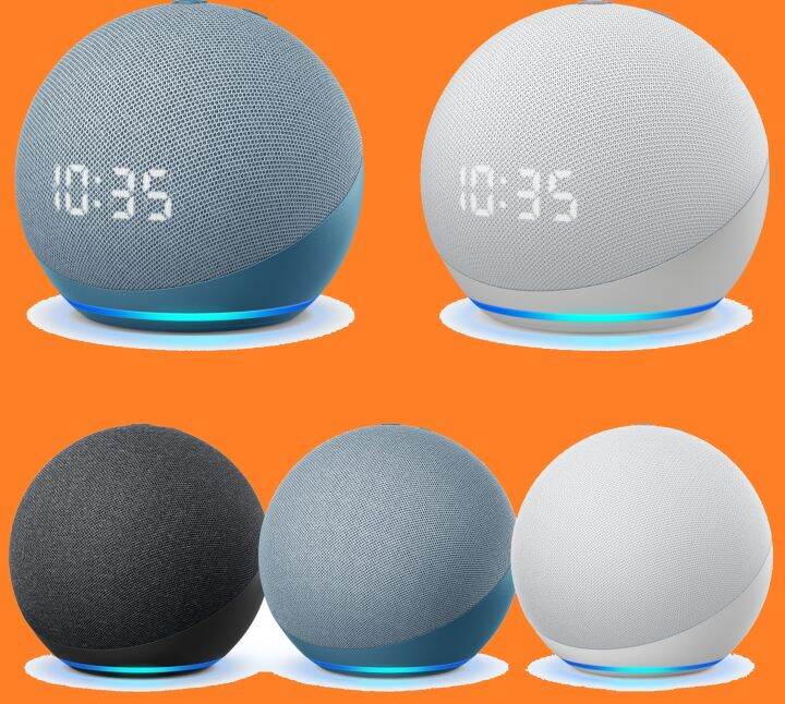 Amazon Echo Dot 4th Gen Smart Bluetooth Speaker with or without Clock