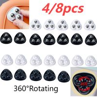 4/8pcs Self Adhesive Caster Mute Swivel Casters Wheel 360°Rotating Wheels Beads For Furniture Storage Box Roller Skate Cabinet Furniture Protectors  R