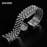 “：{ Watch Accessories Steel Strap Male 13Mm17mm 20Mm Sports For  Luxury Series Five Beads Full Solid Strap Women Watch Band