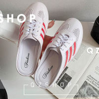 QZshop  Neww Fashion ?รองเท้าสวมเปิดส้น  รองเท้าแฟชั่นเปิดส้นเกาหลี?ใส่แล้วเท่ห์ทุกแบบ? รองเท้าเปิดส้น2022 รูปทรงงานดีแบบตะโกนน?