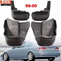 รถ Mud Flaps สำหรับ Honda Civic 6th 1996 1997 1998 1999 2000ชุดด้านหน้าด้านหลัง Mud Flap Splash Guards Mudguards ด้านหน้าด้านหลัง Fenders