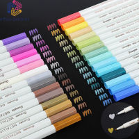 ปากกาเมทัลลิก Metallic Markers Pen ปากกาเมทัลลิก ปากกามาร์กเกอร์ สีเมทัลลิก หัว 1 mm ปากกาสีเมทัลลิก หลากสี สำหรับเขียนกับกระดาษสีดำ พร้อมส่ง