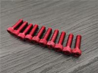 [A Practical] M6 X20mm 10Pcs อลูมิเนียมซ็อกเก็ตหกเหลี่ยมสกรูหัวจมเครื่องมือซ่อมแซมสกรูเกลียวไทเทเนียม Moto Fixing Nuts สลักเกลียว