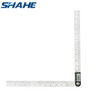 Shahe อิเล็กทรอนิกส์ Goniometer มุมโปรแทรคเตอร์ดิจิทัลสแตนเลสไม้บรรทัดมุมเครื่องมือมาตรวัด