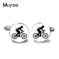 【hot】 2018 New Mountain Cufflink Cyclist Racing Mens Accessories Cuff link Groomsmen gifts