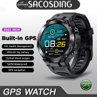 ☫◈◎ 2023 New GPS Fashion Sports Smart Watch Heart Rate Blood Pressure Blood Oxygen Monitor Waterproof Clock AMOLED HD Screen Watch