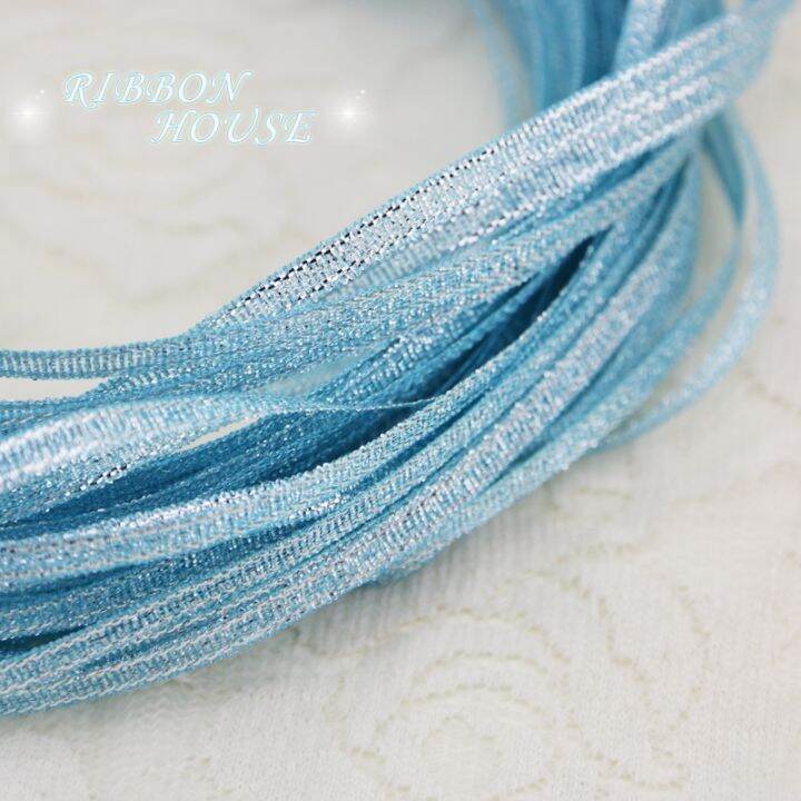 40-meters-lot-1-8-39-39-3mm-sky-blue-metallic-glitter-ribbon-colorful-gift-package-ribbons-wholesale