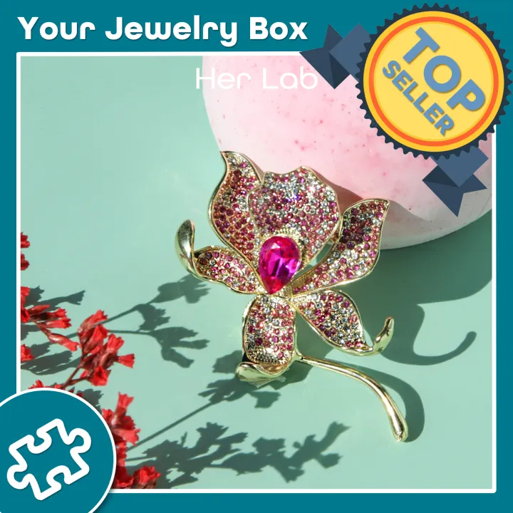 Her Lab Jewelry นักออกแบบขายร้อนเข็มกลัดแบรนด์เครื่องประดับแฟชั่นความ