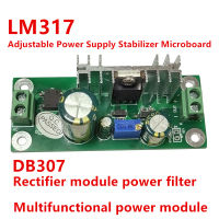 DB307วงจรเรียงกระแสโมดูลไฟฟ้าตัวปรับแรงดันไฟฟ้า LM317เครื่องควบคุมแรงดันไฟฟ้า PCBA แบบ Step-Down แผงวงจร Rectifier