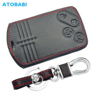 Leather Car Key Cover For Mazda CX-7 CX-9 MX-5 Miata RX-8 2007 2008 2009 Keychain Holder Smart Remote Control Fob Protector Case