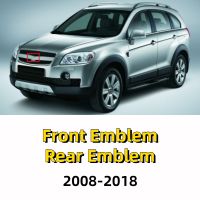 ABS สำหรับ Chevrolet Captiva อุปกรณ์เสริม2008-2018 1ชิ้นตรากระจังหน้ารถยนต์แต่งโลโก้ท้ายรถสติ๊กเกอร์โลโก้1ชิ้น