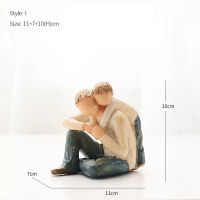 [MGT]Nordic style love family resin figure figurine ornaments family happy time home decoration crafts furnishings