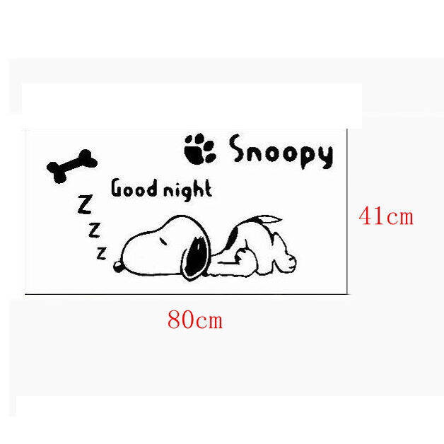 การ์ตูนsnoopy-puppyเด็กห้อง3dสติ๊กเกอร์ติดผนังห้องนอนเตียงสติ๊กเกอร์ตกแต่ง80-41ซม