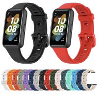 ♀▫ สายนาฬิกาซิลิโคนสำหรับ Huawei Band 7 Original Belt สร้อยข้อมือสมาร์ทสำหรับเปลี่ยนสายรัดข้อมือ Correa สำหรับสาย Huawei Band 7