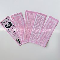1Pc Pink Chain Lace Bow Sticker Idol Card Album Scrapbooking Diary Decor Scrapbooking Lable Stationery Kawaii Sticker Stickers  Labels