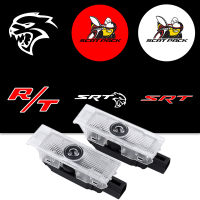 LED รถประตูโลโก้แสงโปรเจคเตอร์สำหรับ Dodge Challenger SRT ปีศาจ Scat แพ็คชาร์จสัญลักษณ์ผีเงายินดีต้อนรับแสงรถไฟ