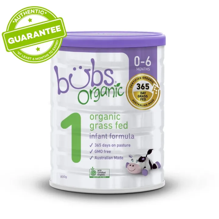 Bubs Organic Grass Fed Infant Formula Stage 1 800G
