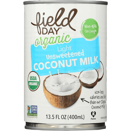 Field Day Organic Light Unsweetened Coconut Milk 400ml Lazada PH