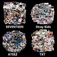 Mix Kpop Stickers Pack Stray Kids Seventeen TXT EXO ATEEZ Album Photo Stickers for Korean Stationery Decorations Gift