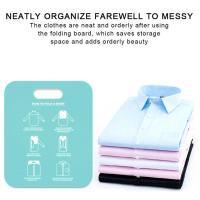Lazy Folding Clothes Board Household Shirt Fast Folding Board Organizer E0F6