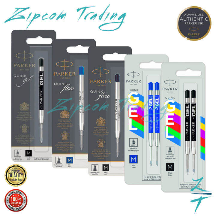 PARKER QUINK Flow Ballpoint Pen Ink Refill & Gel Refill Lazada